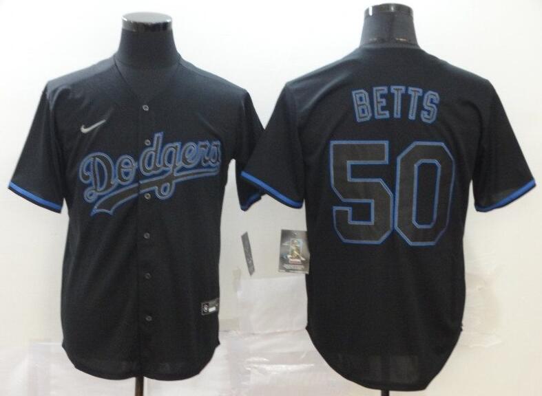 Men's Los Angeles Dodgers #50 Mookie Betts 2020 Black Cool Base Stitched Baseball Jersey Men's Los Angeles Dodgers #50 Mookie Betts 2020 Black Cool Base Stitched Baseball Jersey